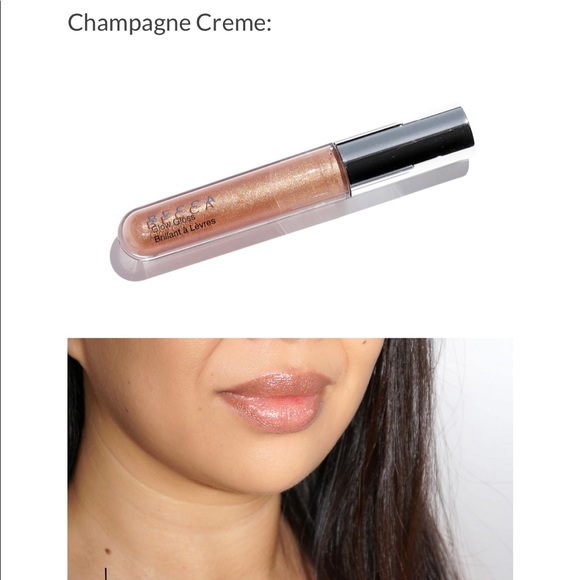 NEW Becca Glow Gloss in Champagne Creme - Picture 2 of 4